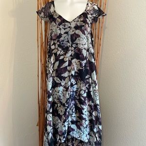Vera Wang Purple/Black Small Dress